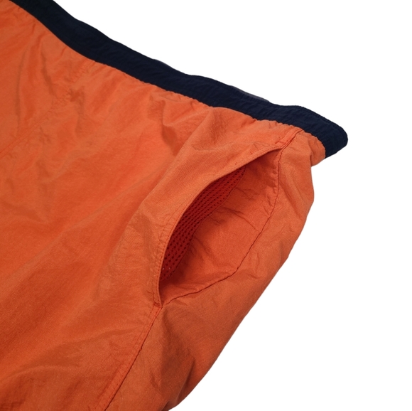 Vintage 90s Speedo Mesh Lined Swim Trunks Orange Nylon Men's Size Large - Picture 3 of 13